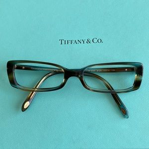 Tiffany & Co. Eyeglasses Frame TF 2035 8124 Marbled Teal Italy 50[]16-135 Full